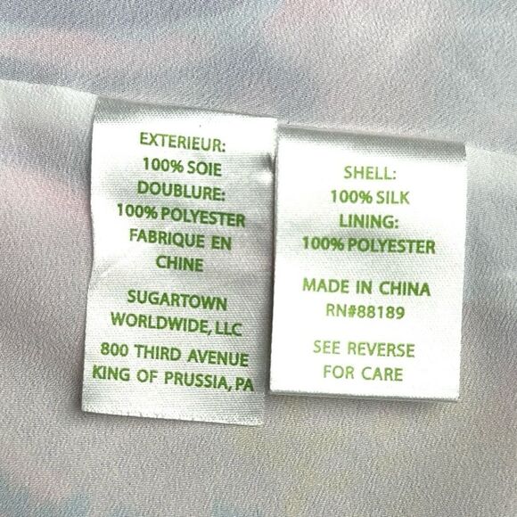 Lilly Pulitzer Clara Silk Multi Roar Of the Seas Asymmetric Hem Slip Dress S - Picture 7 of 7